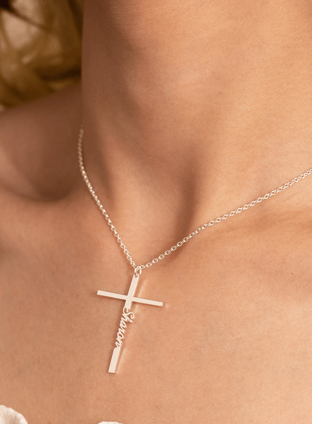 Chains for change - Personalized Cross Necklace