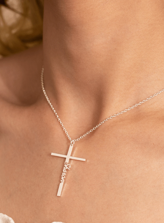 Chains for change - Personalized Cross Necklace