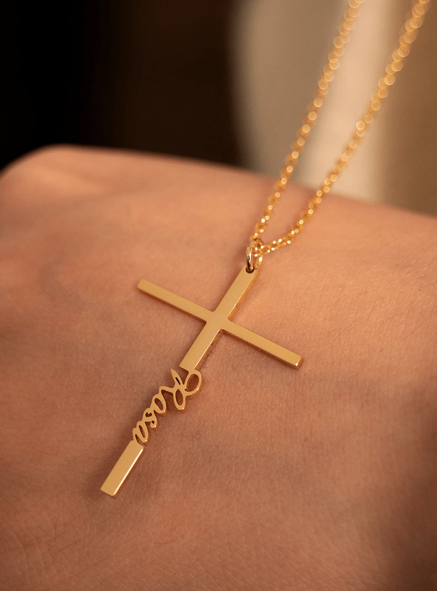 Chains for change - Personalized Cross Necklace